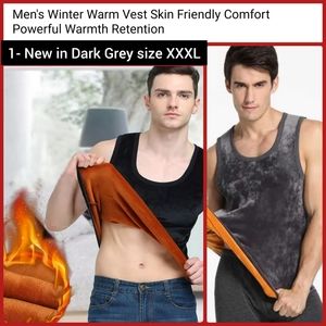 Brand new dark grey XXXL sized winter thermal vest insulated warm tank